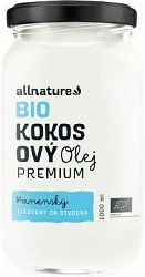 Allnature Premium kokosový olej BIO 1000 ml