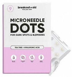 Breakout+aid Náplasti s mikroihličkami na tmavé škvrny po akné 9 kusov