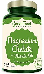 GreenFood Magnesium Chelát + vitamín B6 90 kapsúl