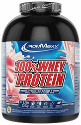IronMaxx 100 % Whey Protein jahoda 2350 g