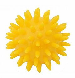 Kine-MAX Masážna loptička ježko 6 cm žlutá