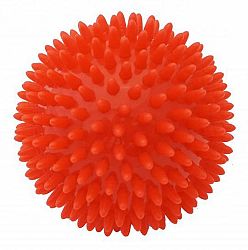 Kine-MAX Masážna loptička ježko 9 cm červená