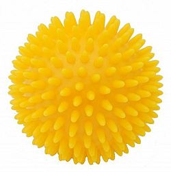 Kine-MAX Masážna loptička ježko 9 cm žlutá