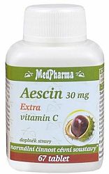 MedPharma Aescin 30 mg Extra vitamín C 67 kapsúl