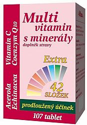MedPharma Multivitamín s minerálmi + extra C 107 tabliet