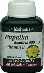 MedPharma Pupalka dvojročná 500mg + vitamín E 67 kapsúl