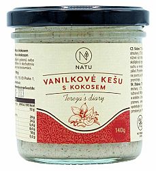 Natu Vanilkové kešu s kokosom vanilka/kešu/kokos 140 g
