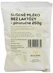 Natural Jihlava Sušené mlieko bez laktózy 250 g