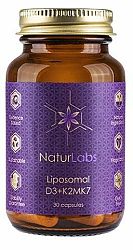 NaturLabs Lipozománlny Vitamín D3 + K2 30 kapsúl