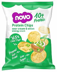 Novo Nutrition Protein Chips kyslá smotana/jarná cibuľka 30 g