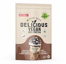 Nutrend Delicious Vegan Protein čokoláda/lieskový orech 450 g