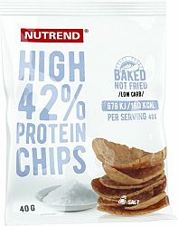 Nutrend High Protein chips soľ 40 g