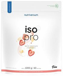 Nutriversum ISO PRO biela čokoláda/jahoda 1000 g