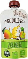 RUDOLFS Kapsička ovocná BIO hruška/banán/egreše 110 g
