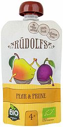RUDOLFS Kapsička ovocná BIO hruška/slivka 110 g