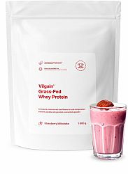 Vilgain Grass-Fed Whey Protein jahodový milkshake 1000 g
