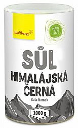 Wolfberry Himalájska soľ čierna Kala Namak jemná 1000 g