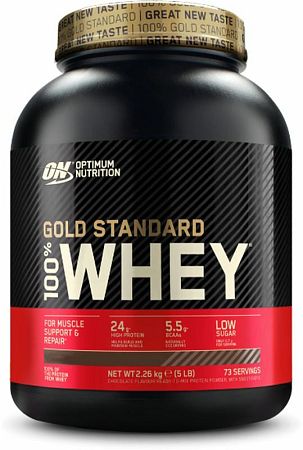 Optimum nutrition Gold Standard 100% Whey čokoláda/lieskový orech 2270 g