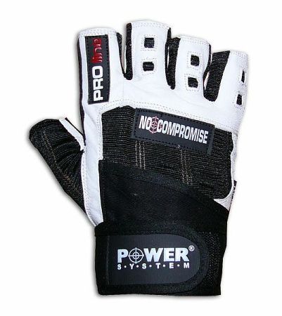 Power System fitness rukavice NO COMPROMISE L černá/bílá