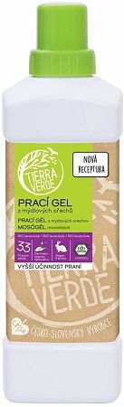 Tierra Verde Prací gél z mydlových orechov levanduľová silica 1000 ml