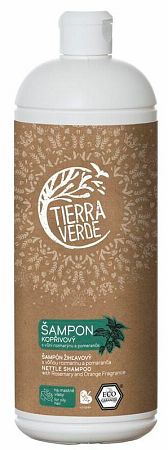 Tierra Verde Žihľavový šampón na mastné vlasy rozmarín/pomaranč 1000 ml