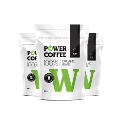 POWERLOGY Powerlogy Organic Coffee Strong 3 x 250 g